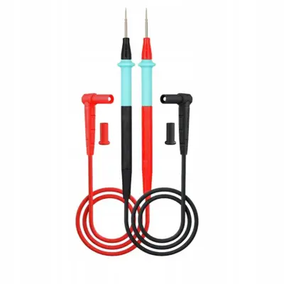 Rosfix Merilni Kabli HQ – Ostra Igla 0,4 mm, 1000V/20A, Silikon, 103 cm | Za Multimeter, CAT III
