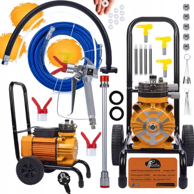 Barvni agregat Rosfix Strong Orange Storm SOS03 3500W 22MPA 18L/min komplet barvnih dodatkov