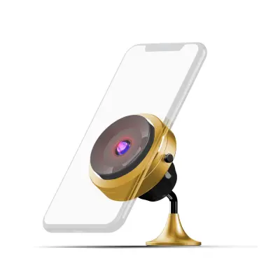 MA05- Držalo za mobilni telefon z vakuumskim priseskom in brezžičnim polnjenjem QC3.0 - GOLD