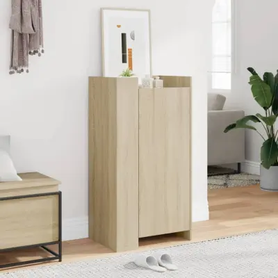 The Living Store Omarica za čevlje sonoma hrast 52x37,5x100 cm inženirski les - Omara Za Čevlje