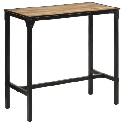 The Living Store Barska miza 110x55x107 cm trden robusten mangov les - Zunanja Barska Miza