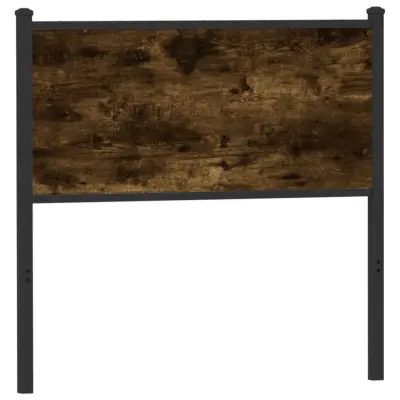 The Living Store Posteljno vzglavje sonoma hrast 90 cm inženirski les in jeklo - Vzglavje