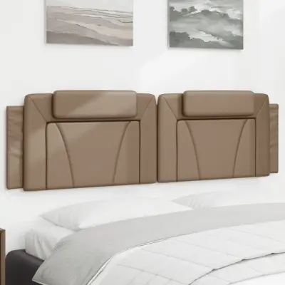 The Living Store Vzglavna stranica kapučino 180 cm umetno usnje - Vzglavna Stranica