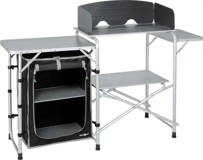 BRUNNER Prenosna kamp kuhinja in omara za shranjevanje SNACK EASY BLACK 0426034N.C03