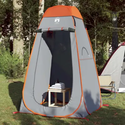 The Living Store Šotor za zasebnost siv in oranžen pop-up vodoodporen - Šotor Za Zasebnost