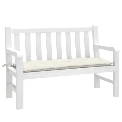 The Living Store Blazina za vrtno klop melanž krem 120x50x7 cm blago - Blazina Za Vrtno Klop