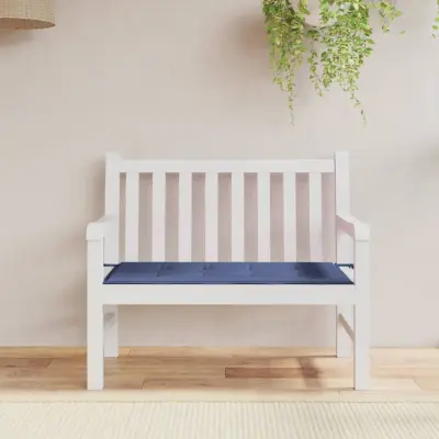 The Living Store Blazina za vrtno klop mornarsko modra 120x50x3cm oxford tkanina - Blazina Za Vrtno Klop