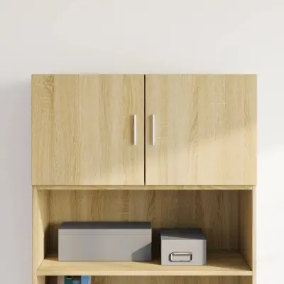 The Living Store Stenska omarica sonoma hrast 80x42,5x40 cm inženirski les - Stenska Omarica