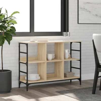 The Living Store Komoda sonoma hrast 102x32x73,5 cm inženirski les - Komoda