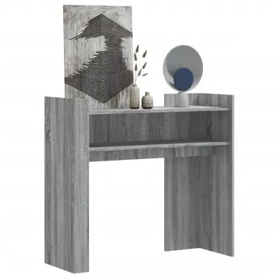 The Living Store Konzolna mizica siva sonoma 100x35x90 cm inženirski les - Konzolna Mizica