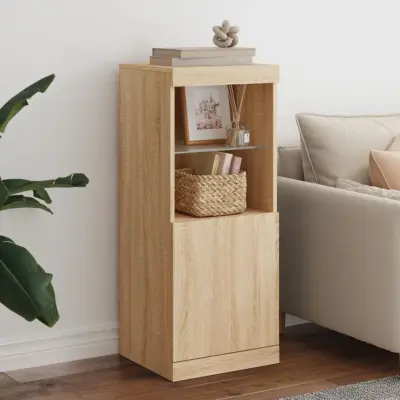 The Living Store Komoda z LED lučkami sonoma hrast 41x37x100 cm - Komoda
