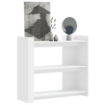 The Living Store Konzolna mizica bela 100x35x90 cm inženirski les - Konzolna Mizica
