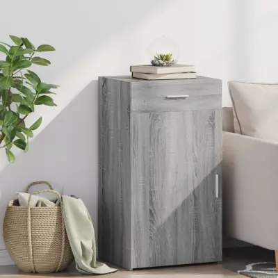 The Living Store Komoda siva sonoma 50x42,5x93 cm inženirski les - Komoda