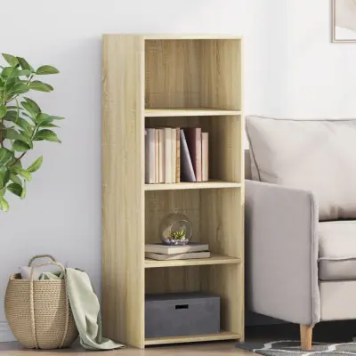 The Living Store Visoka omara sonoma hrast 45x41x124 cm inženirski les - Visoka Omara