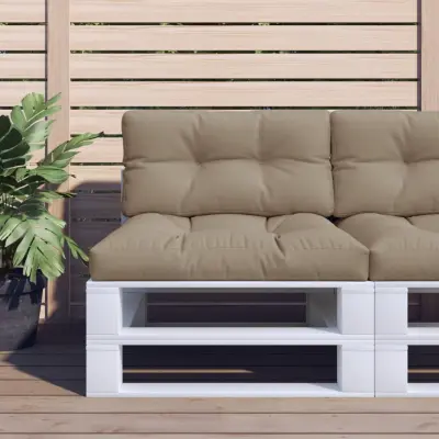 The Living Store Blazine za palete 2 kosa taupe blago - Blazina Za Palete