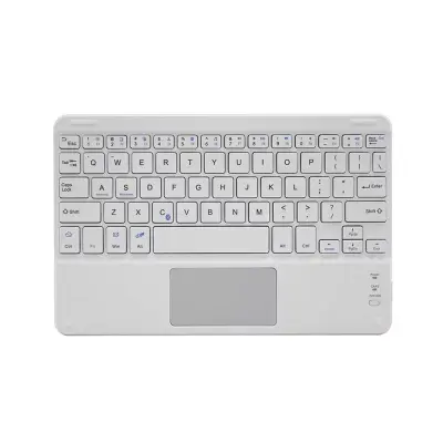 Brezžična tipkovnica s sledilno ploščico za tablične računalnike White M