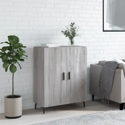 The Living Store Komoda siva sonoma 69,5x34x90 cm inženirski les - Komoda