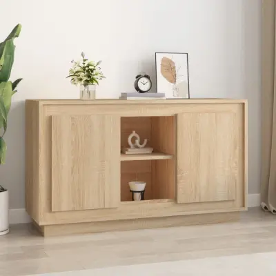 The Living Store Komoda sonoma hrast 102x35x60 cm inženirski les - Komoda
