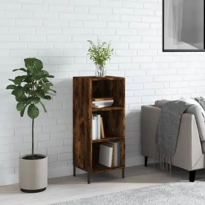 The Living Store Komoda dimljeni hrast 34,5x32,5x90 cm inženirski les - Komoda
