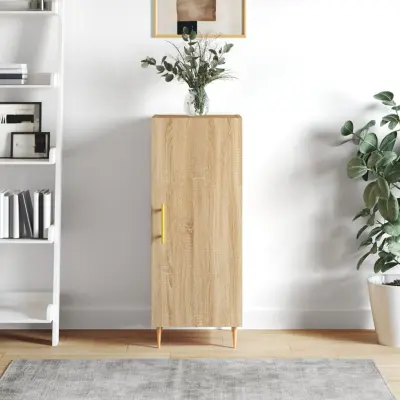 The Living Store Komoda sonoma hrast 34,5x34x90 cm inženirski les - Komoda