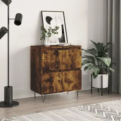 The Living Store Komoda dimljeni hrast 60x35x70 cm inženirski les - Komoda