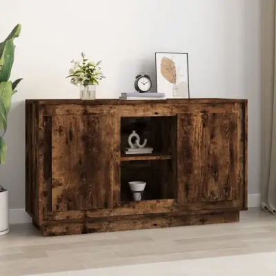 The Living Store Komoda dimljeni hrast 102x35x60 cm inženirski les - Komoda