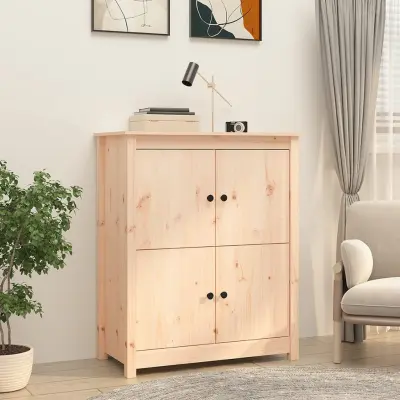 The Living Store Komoda 83x41,5x100 cm trdna borovina - Komoda