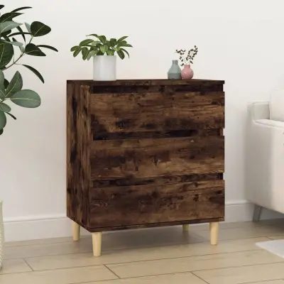 The Living Store Komoda dimljeni hrast 60x35x70 cm inženirski les - Komoda