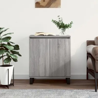 The Living Store Komoda siva sonoma 60x35x70 cm inženirski les - Komoda
