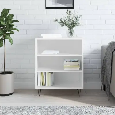 The Living Store Komoda bela 57x35x70 cm inženirski les - Komoda