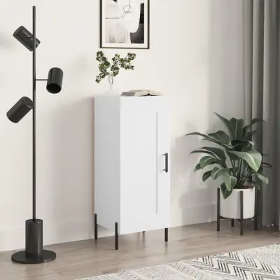 The Living Store Komoda bela 34,5x34x90 cm inženirski les - Komoda