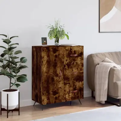 The Living Store Komoda dimljeni hrast 69,5x34x90 cm inženirski les - Komoda