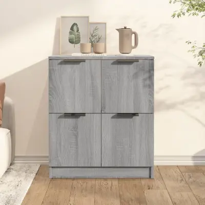 The Living Store Komoda siva sonoma 60x30x70 cm inženirski les - Komoda
