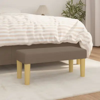 The Living Store Klop taupe 70x30x30 cm blago - Klop