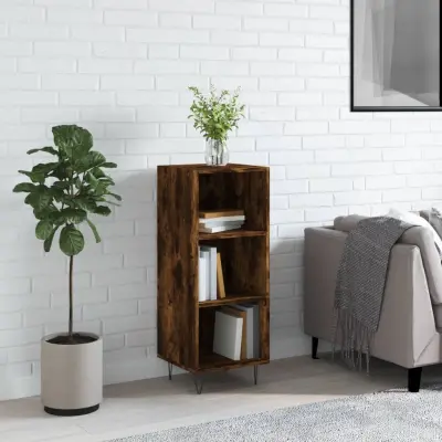 The Living Store Komoda dimljeni hrast 34,5x32,5x90 cm inženirski les - Komoda