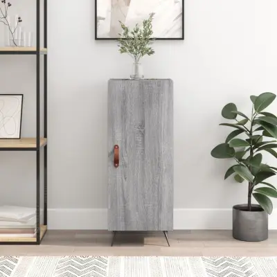 The Living Store Komoda siva sonoma 34,5x34x90 cm inženirski les - Komoda