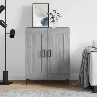 The Living Store Komoda siva sonoma 69,5x34x90 cm inženirski les - Komoda