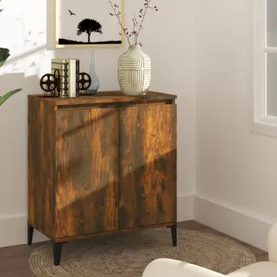 The Living Store Komoda dimljeni hrast 60x35x70 cm konstruiran les - Komoda