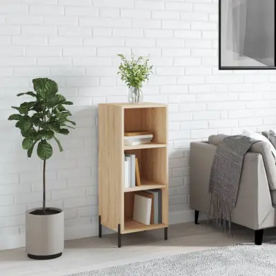 The Living Store Komoda sonoma hrast 34,5x32,5x90 cm inženirski les - Komoda