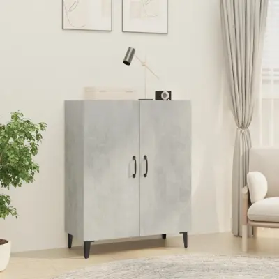 The Living Store Komoda betonsko siva 70x34x90 cm konstruiran les - Komoda