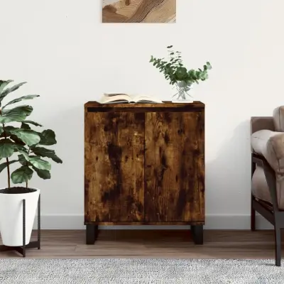 The Living Store Komoda dimljeni hrast 60x35x70 cm inženirski les - Komoda