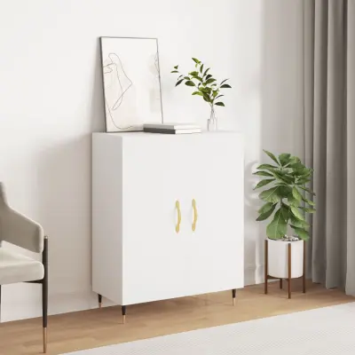 The Living Store Komoda bela 69,5x34x90 cm inženirski les - Komoda