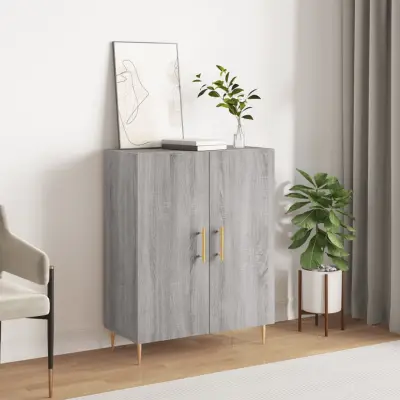 The Living Store Komoda siva sonoma 69,5x34x90 cm inženirski les - Komoda