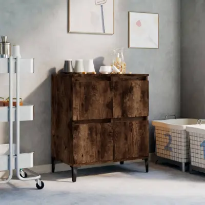 The Living Store Komoda dimljeni hrast 60x35x70 cm inženirski les - Komoda