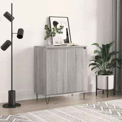 The Living Store Komoda siva sonoma 60x35x70 cm inženirski les - Komoda