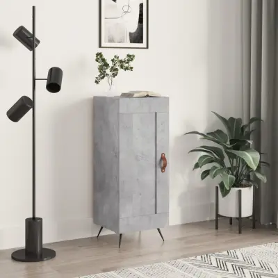 The Living Store Komoda betonsko siva 34,5x34x90 cm inženirski les - Komoda