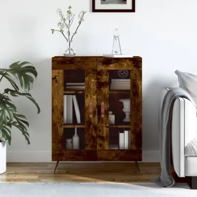 The Living Store Komoda dimljeni hrast 69,5x34x90 cm inženirski les - Komoda