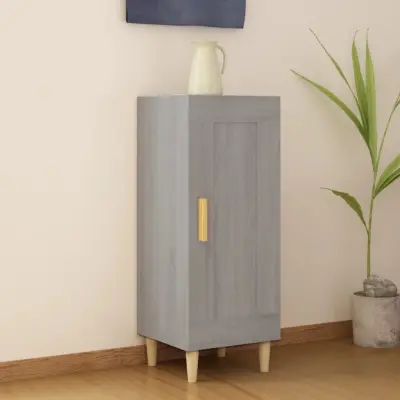The Living Store Komoda siva sonoma 34,5x34x90 cm inženirski les - Komoda