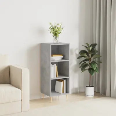 The Living Store Komoda betonsko siva 34,5x32,5x90 cm inženirski les - Komoda