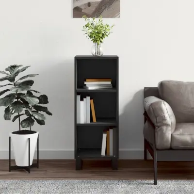The Living Store Komoda črna 34,5x32,5x90 cm inženirski les - Komoda